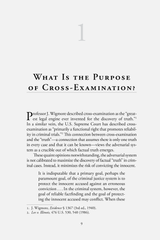 Example of Chapter One of Dynamic Cross-Examination