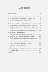 Table of Contents for Premises Liability